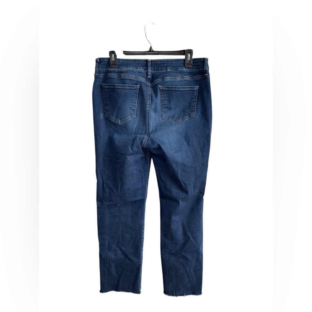 NYDJ Dark Blue Straight-Leg Marilyn Straight Jeans Size 10 - Picture 2 of 6